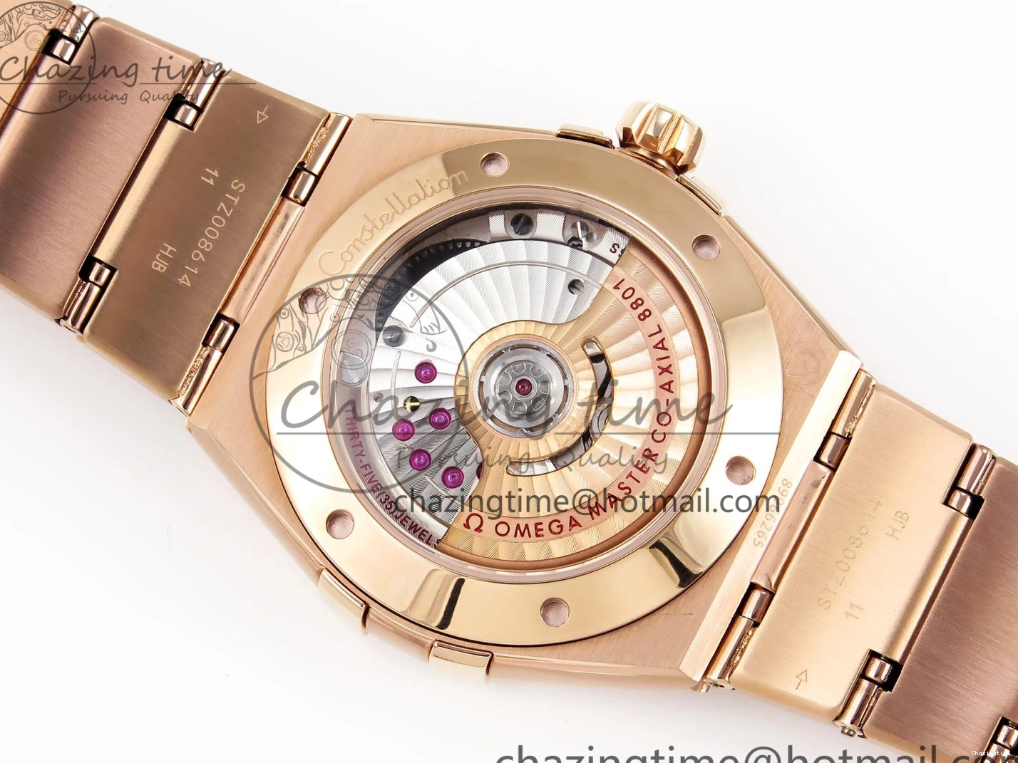 0511 Soft Constellation 39mm RG Diamonds Bezel ASWF 1:1 Best Edition White Dial on RG Bracelet A 7783
